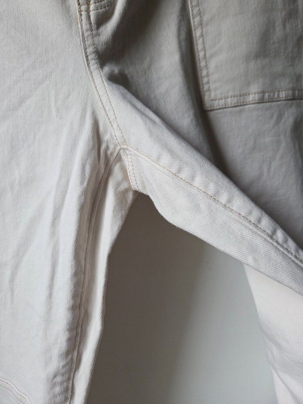 EUC LOFT MADE & LOVED CREAM THE GIRLFRIEND JEANS SIZE 31 / 12 - Picture 10 of 16